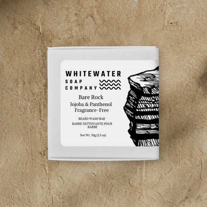 Soothing beard wash bar for sensitive skin or scent sensitivity fragrance-free