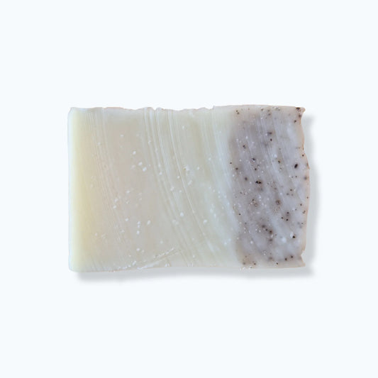 Bar of soap on a white background